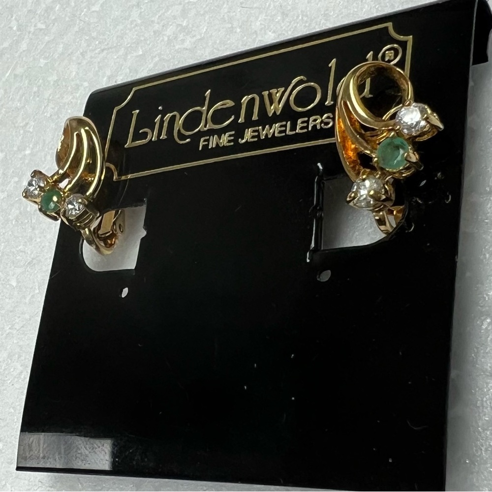 Vintage, LINDENWOLD gold clip earrings
